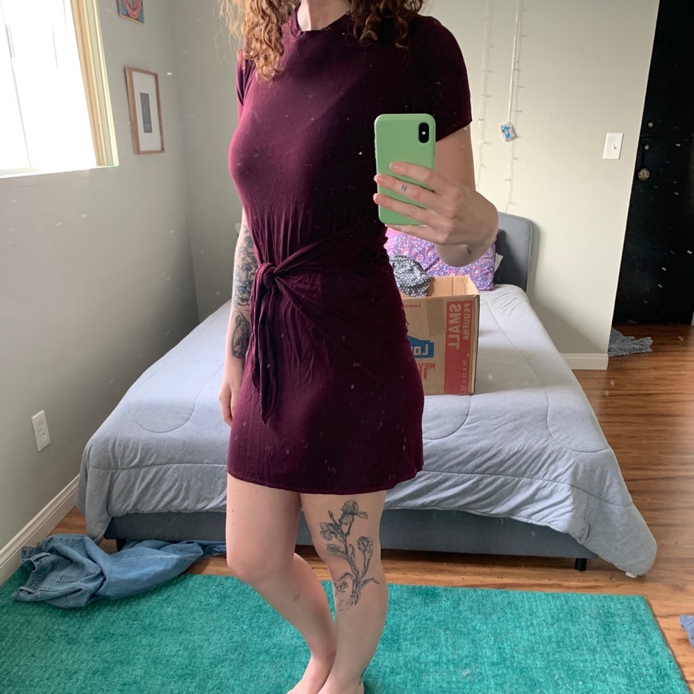 Front wrap dress